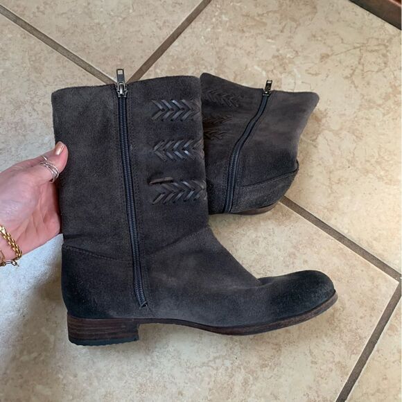 UGG Caitlyn Moto Suede Boots size 8 - Picture 6 of 10